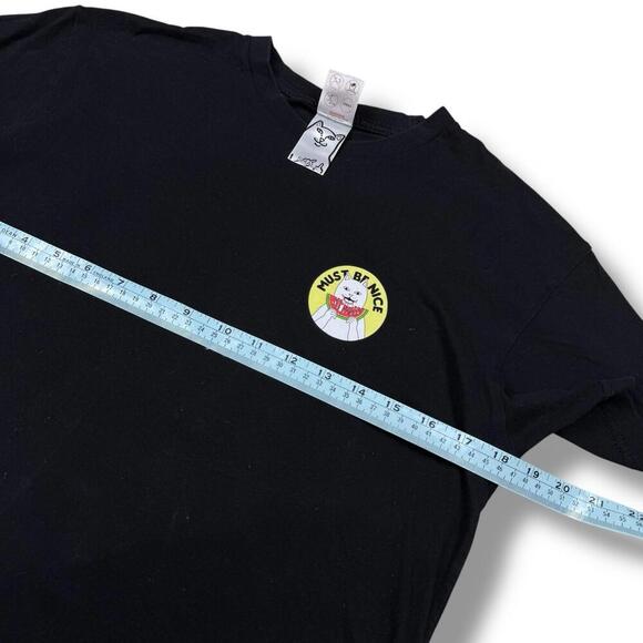 Ripndip Must Be Nice Cat Watermelon Graphic Tee Black Sz Small Streetwear Skater - Picture 8 of 8